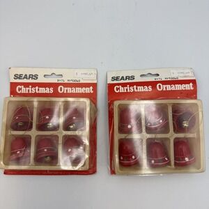 Vintage Sears Christmas Ornaments In Original‎ Packaging 12 Bells 1970s??